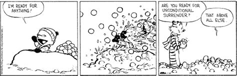 Snowball fight | Calvin and hobbes, Calvin and hobbes comics, Calvin