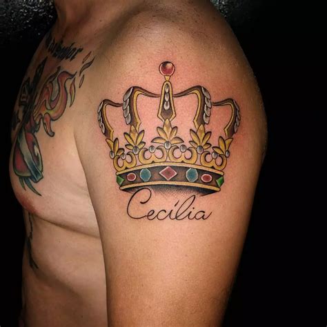 55 Best King And Queen Crown Tattoo - Designs & Meanings (2019)