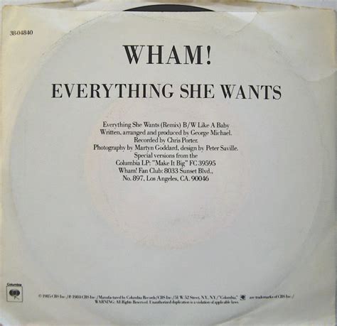 Wham! - Everything She Wants - Used Vinyl - High-Fidelity Vinyl Records ...