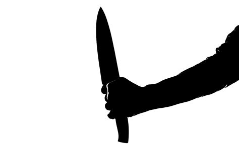 Knife In A Hand - Silhouette Free Stock Photo - Public Domain Pictures