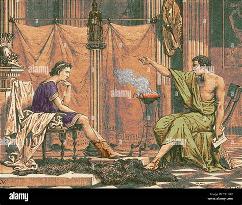 Alexander the Great and His Teacher Aristotle Stock Photo - Alamy