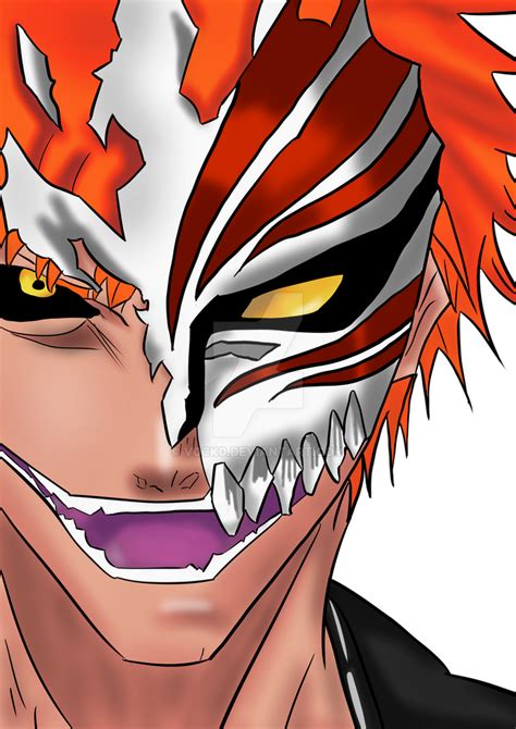 Ichigo Hollow Mask Draw Ichigo Full Hollow Mask Clipa - vrogue.co