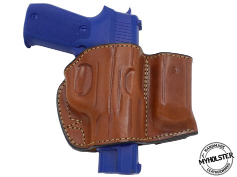 Sig Sauer P220 Belt Holster with Mag Pouch Leather Holster – MyHolster