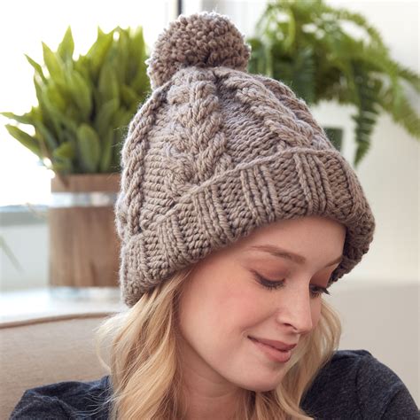 Printable Easy Cable Knit Hat Pattern Free