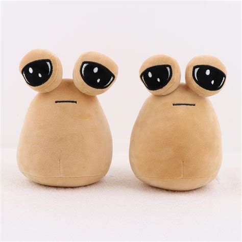 Buy 22cm Kawaii Pou Plush My Pet Alien Plushie Soft Stuffed Cartoon Game POU Animal Plush Doll ...