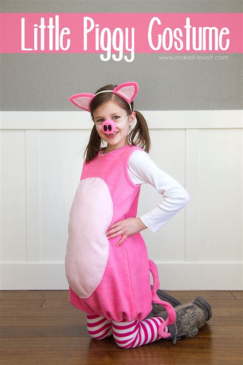 Costume de petit cochon (avec oreilles et museau) | Make It and Love It | Marea Brava