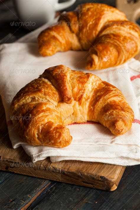 Homemade Flakey French Croissants Stock Photo by bhofack2 | PhotoDune