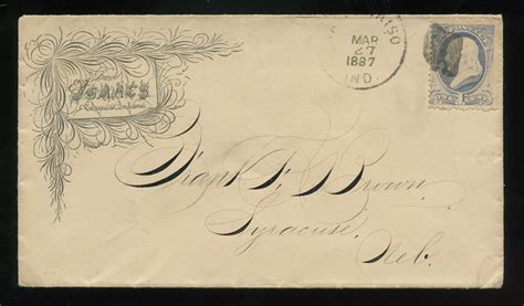 Valparaiso, Indiana, March 27, 1887 - Postal Cover | Flickr