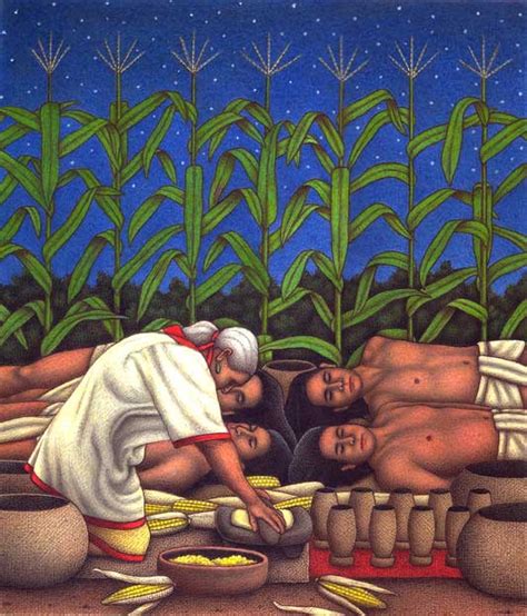 The Maya story of the creation of humankind from corn