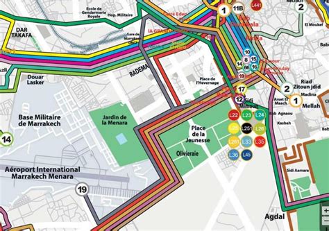 Flughafen Marrakech anzeigen - Marrakech airport terminal map (Marokko)