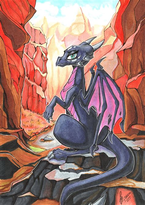 Cynder being pretty (traditional art by me) : r/Spyro