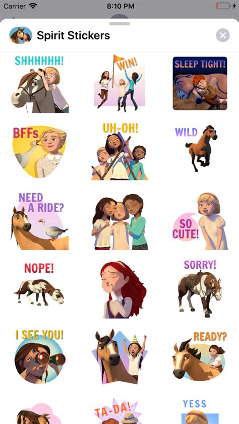 Spirit Riding Free Stickers App for iPhone - Free Download Spirit ...