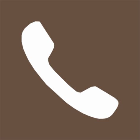 Dark brown phone icon | Ios icon, App icon design, Ios app icon design