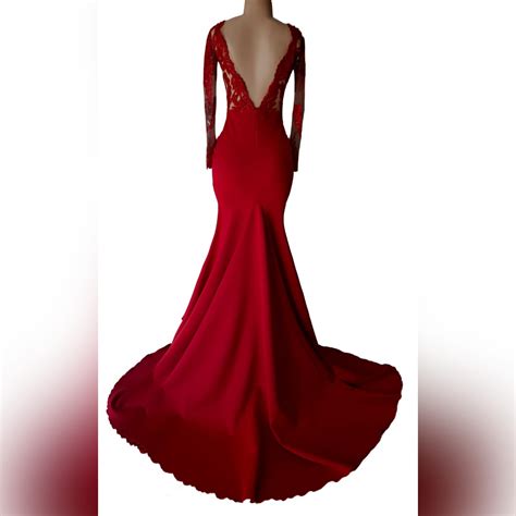 Gorgeous Red Mermaid Matric Dance Dress - Marisela Veludo - Fashion Designer