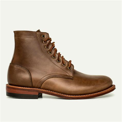 Trench Boot - Natural Chromexcel, Leather Sole with Vibram Toplift - Made in USA | Oak Street ...