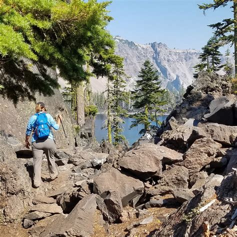 The Rocky Terrain of Wizard Island, Crater Lake National Park, Oregon, USA : r/hiking