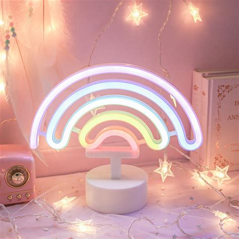 Rainbow Night Light - Plastic - Colorful Design for Your Space - ApolloBox