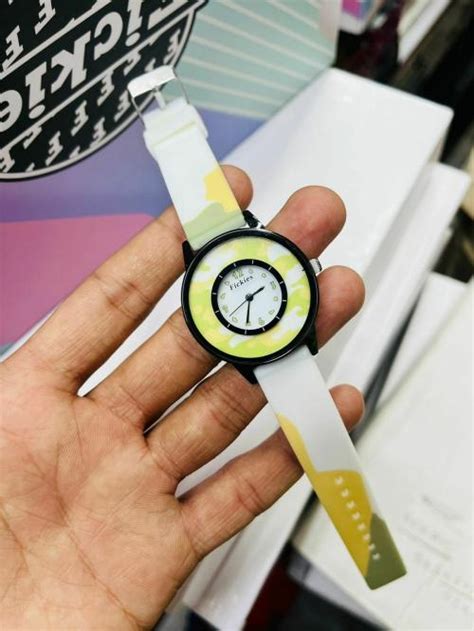 Buy FARP Analog white and yellow colour kids watch girls watch Online ...