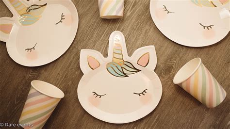 Unicorn Paper party plates | Kids unicorn party, Unicorn paper plates, Paper plates birthday