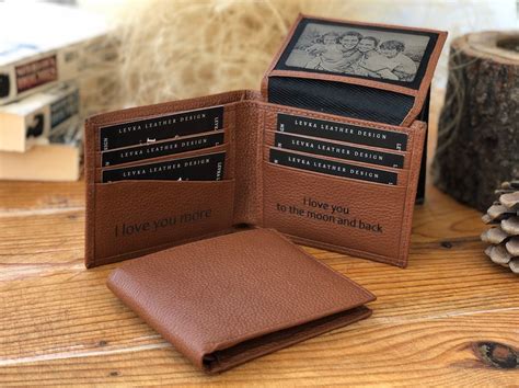 Mens Leather Wallet Leather Wallet Custom Mens Wallet Photo - Etsy ...