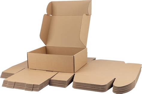 Amazon.com: PHAREGE 12x9x4 inch Shipping Boxes Bulk 20 Pack Brown, Tab ...