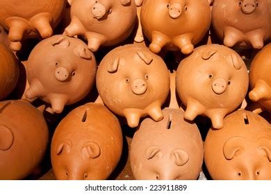 Heap Handmade Ceramic Piggy Banks Stock Photo 223911889 | Shutterstock