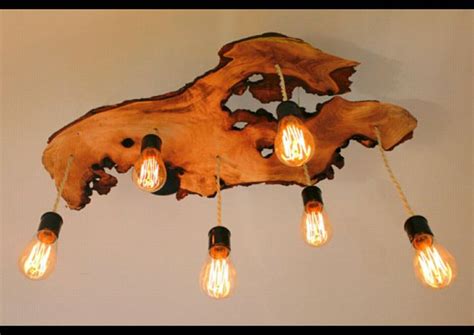 Pin by Y J on Wood and metal | Rustic chandelier, Live edge wood, Wood chandelier