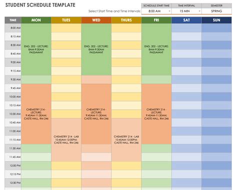 Day Schedule Template Google Docs