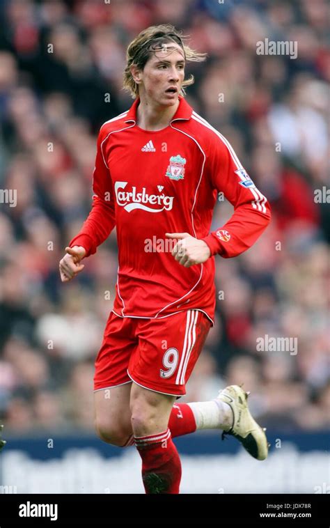 FERNANDO TORRES LIVERPOOL FC ANFIELD LIVERPOOL ENGLAND 23 February 2008 ...