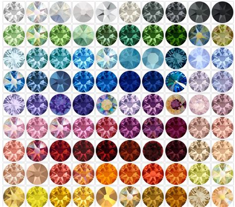 Interactive Swarovski Color Chart | Swarovski jewelry, Stones and crystals, Crystal jewelry