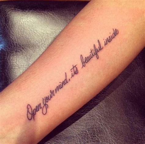 20 Beautiful Cursive Quote Tattoos with Meaning - easy.ink™ in 2021 ...