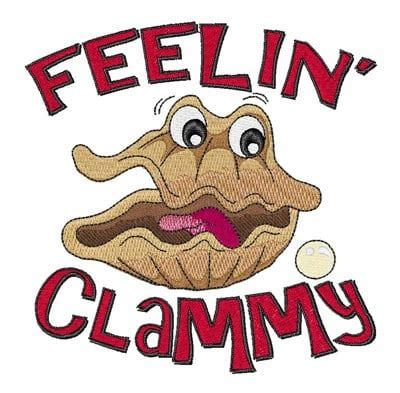 Feeling Clammy Embroidery Design | AnnTheGran