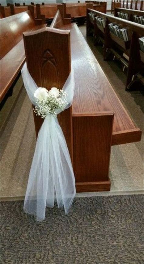 Wedding Pew Decorations - jenniemarieweddings