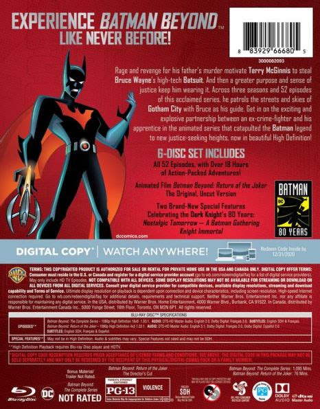 Batman Beyond: The Complete Series [Blu-ray] [6 Discs] | Blu-ray ...