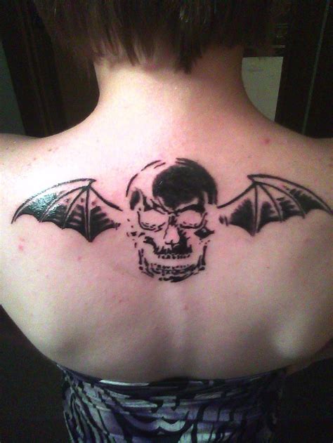 My deathbat tattoo :) #Avenged Sevenfold | Tattoos | Pinterest