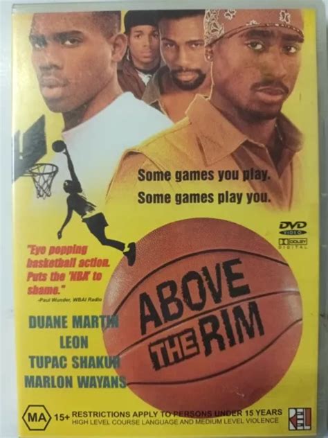 ABOVE THE RIM DVD 1994 drama Tupac Shakur all regions VGC + Free Post ai373 $6.50 - PicClick