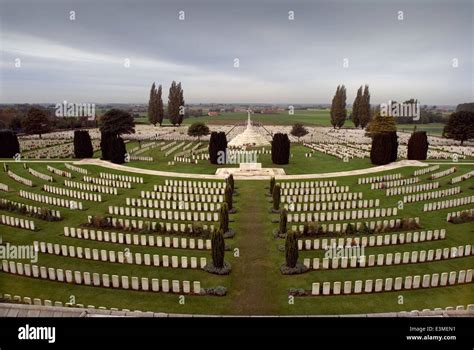 Tyne Cot WWI Cemetery ( 3587 burials), and Memorial (34949 names of the ...