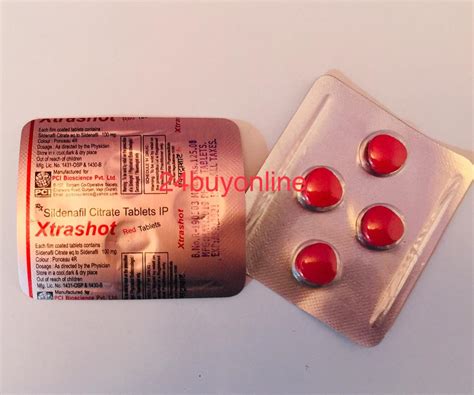 XTRASHOT SILDENAFIL RED 100 TABLETS ! Buy/Shop online,india,price