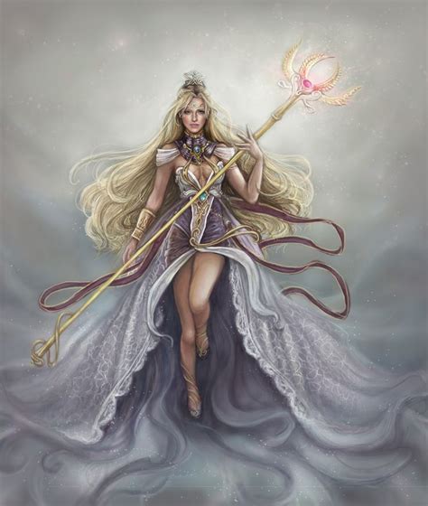 Lotus staff art | Norse goddess, Greek gods and goddesses, Goddess