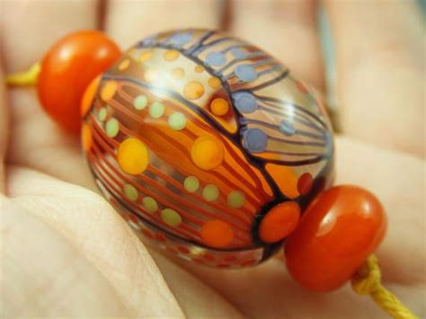 Moogin Beads Detailed abstract round extra large focal | Glass beads jewelry, Lampwork glass ...