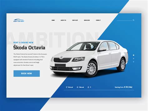 Rent-a-car website by Tamara Soro on Dribbble