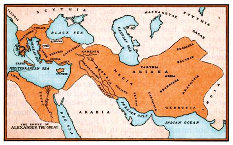 Map of the Greek Empire - Bible History