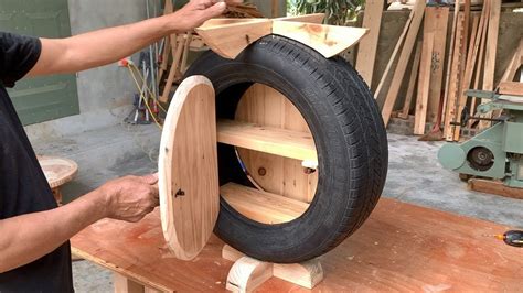 Recycling Design Ideas From Old Car Tires // Unique Outdoor Coffee ...