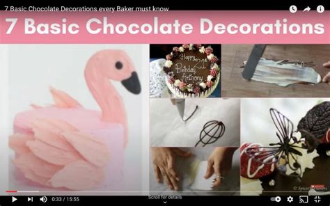 Basic Chocolate Decorations Every Baker Must Know | Chocolate ...