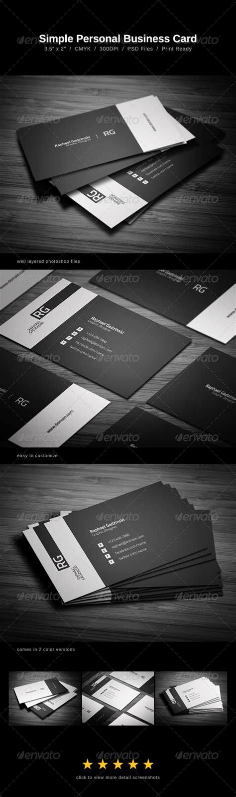 Simple Business Card by FlowPixels | GraphicRiver