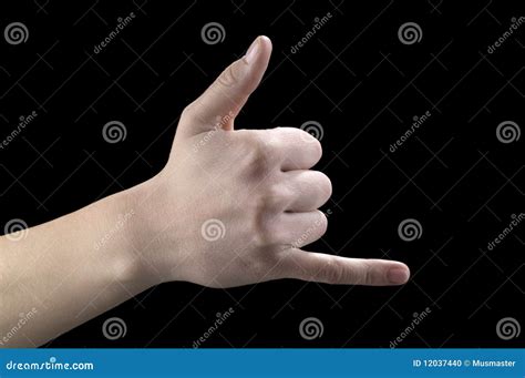 Gestures of Hands, Two Fingers Stock Photo - Image of finger, hand ...