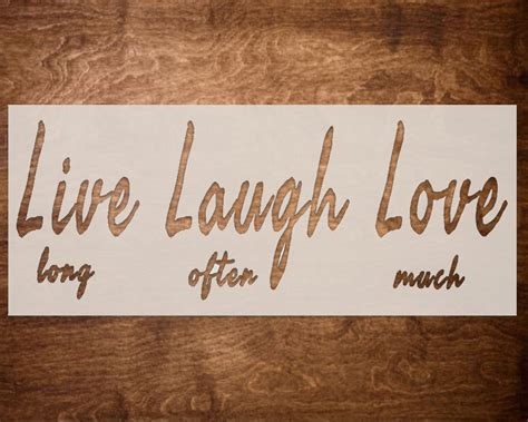 Live Laugh Love Stencil for Painting. Reusable Stencils for - Etsy
