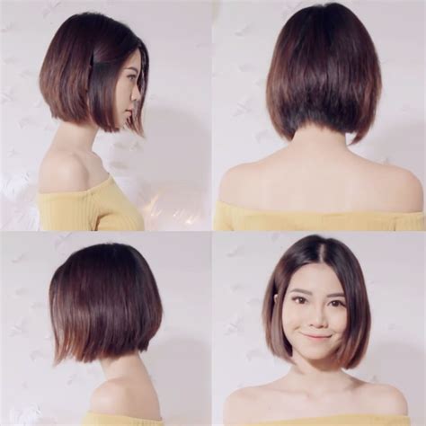 Chin Length Bob Korean Short Hair