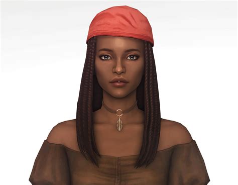 dogsill | creating custom content | Patreon | Pirate bandana, Sims 4 black hair, Pirate hair