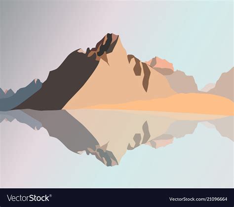 Landscape of mountains Royalty Free Vector Image